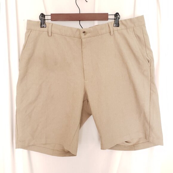 Greg Norman Collection Other - Greg Norman Men Beige Khaki Performance Moisture Wicking Golf Shorts Size 38